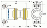 P501-L - P501-L afmetingen
